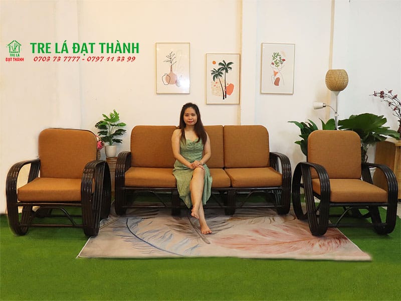 Bàn Ghế Mây Phòng Khách - BGMPK007